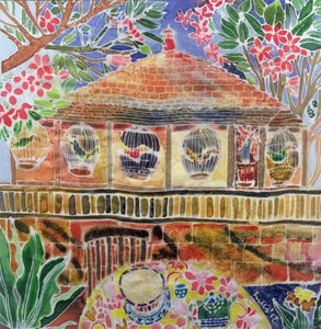 Lotus Cafe, Ubud, Bali, 2002 da Hilary Simon
